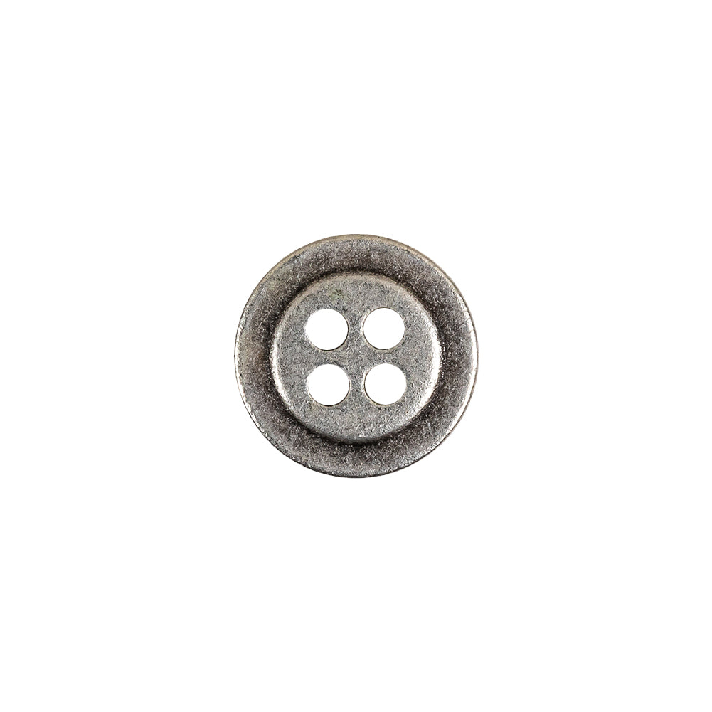 Aged Silver 4 Hole Metal Button - 20L/12.5mm - Joann Fabrics