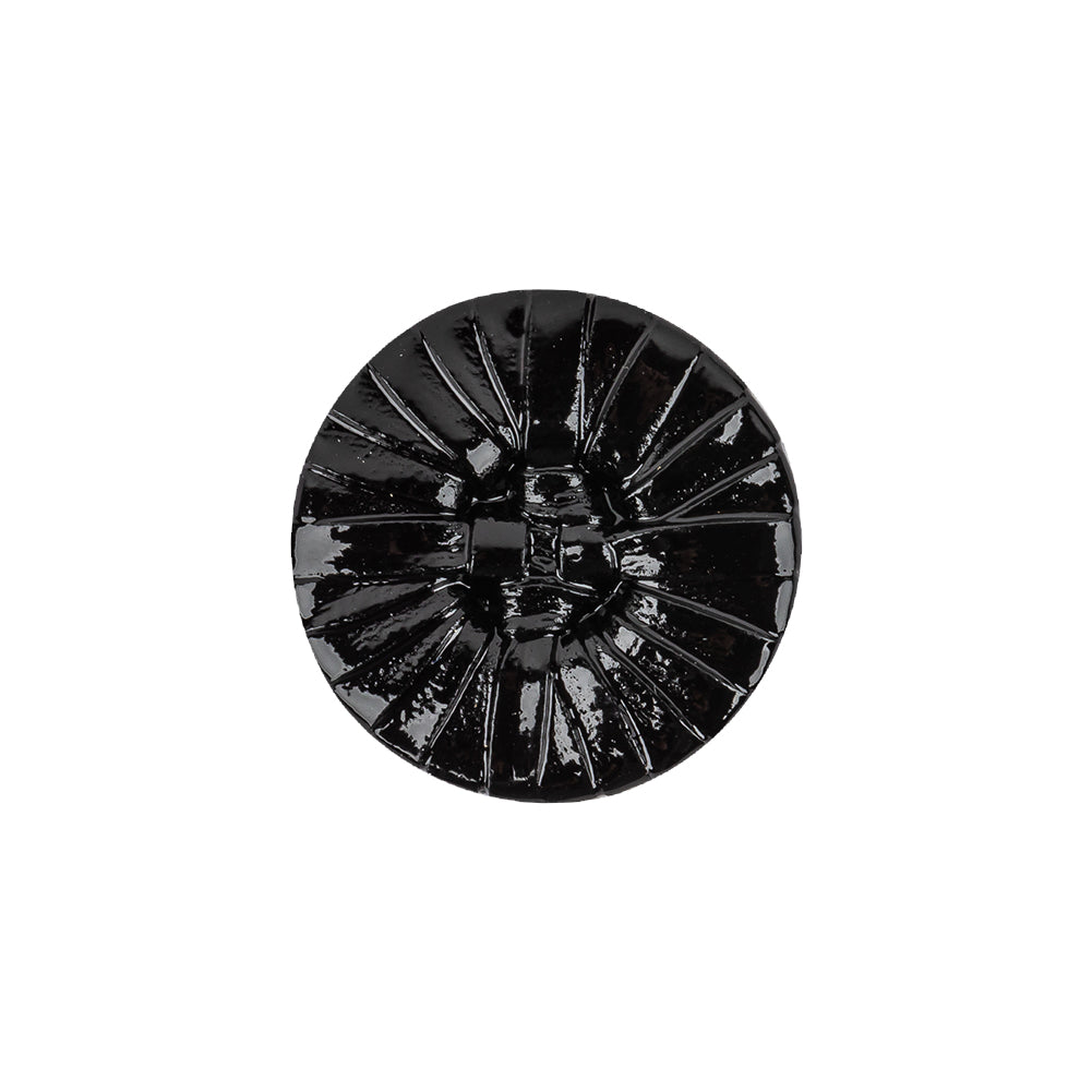 Black Radial Embossed Plastic Shank Back Button - 32L/20mm - Joann Fabrics