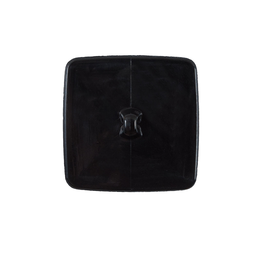 Italian Black Square Plastic Button - 36L/23mm - Joann Fabrics