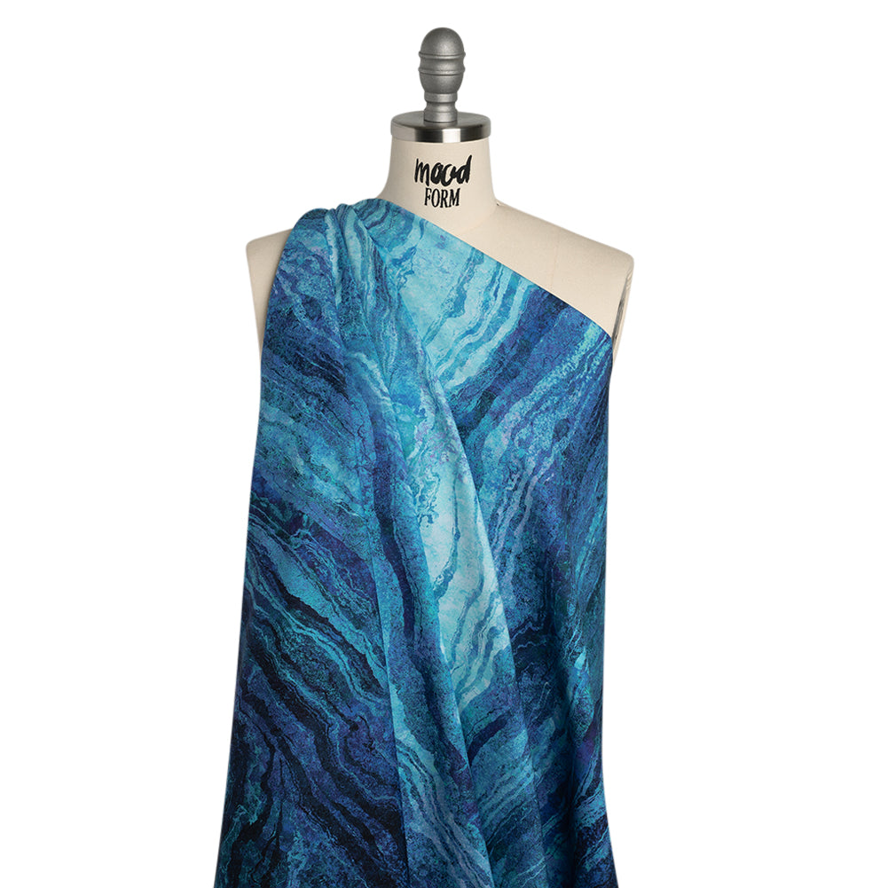 Stonehenge Wide Backing Quilting Cotton by Northcott - Midnight Swirling Lines Gradient, 108