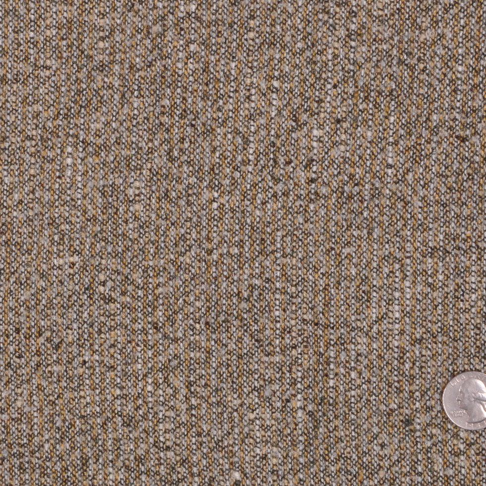 Italian Oscar de la Renta Moss/Chocolate/Off-White Wool Boucle - Joann Fabrics