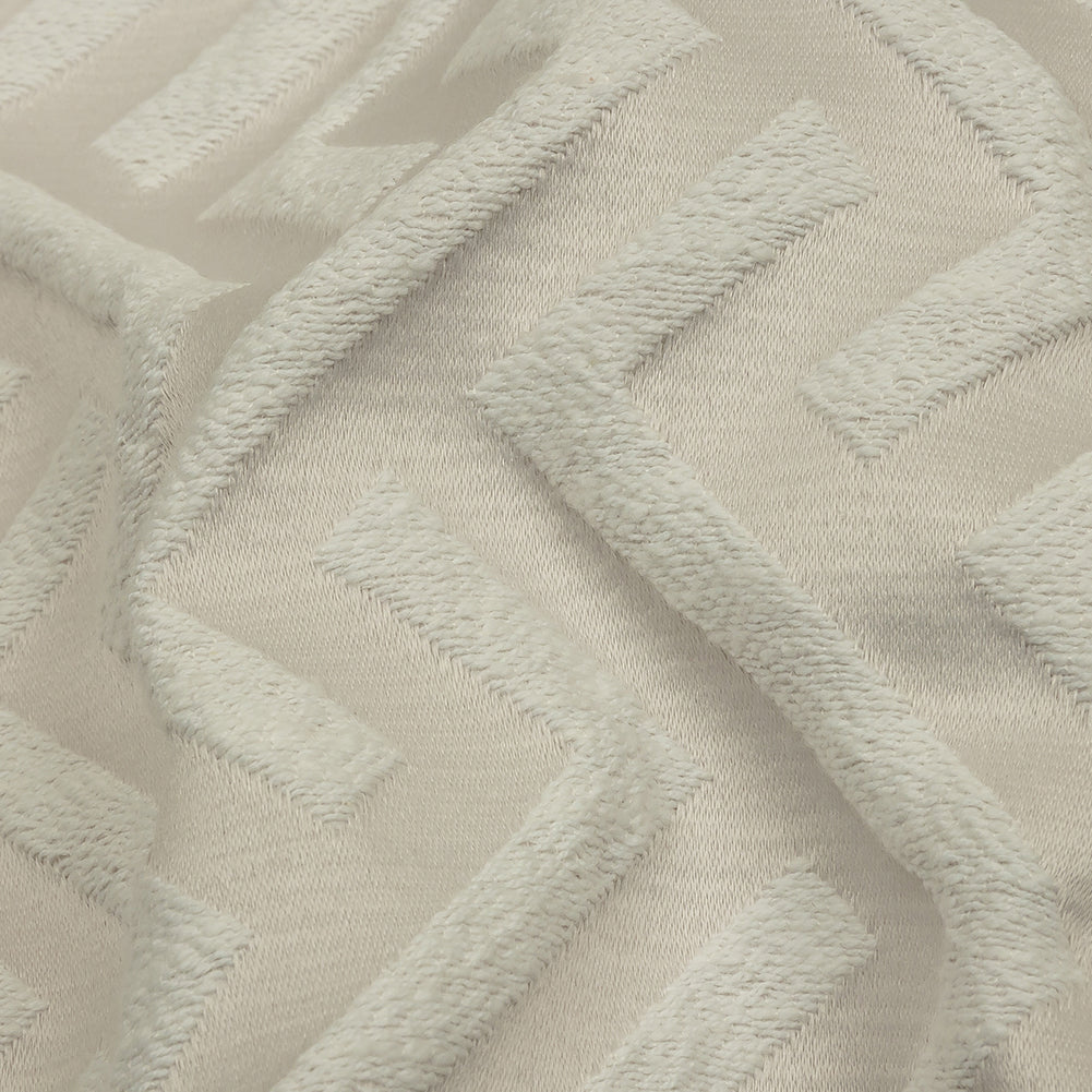 Cotton and Recycled Polyester Drapery Jacquard - Pearl Broken Chevrons - British Imported - Joann Fabrics