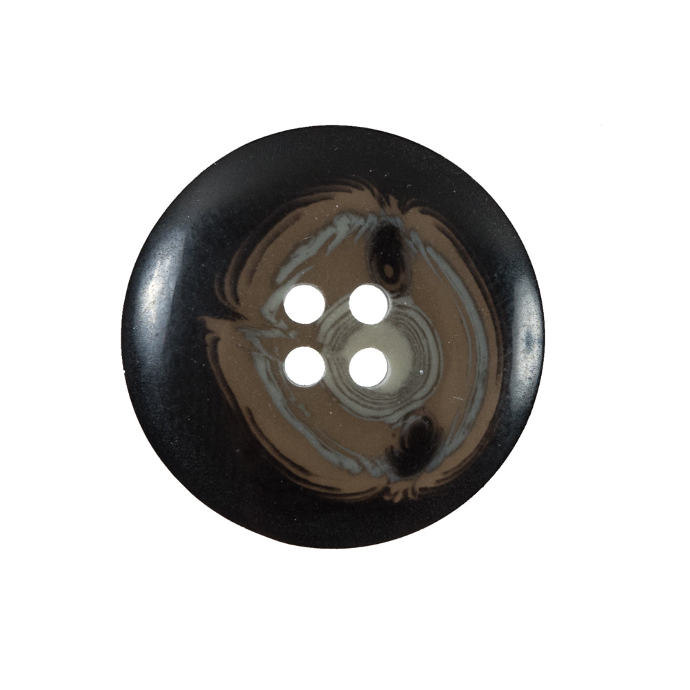 Black and Brown Plastic Button - 40L/25.5mm - Joann Fabrics