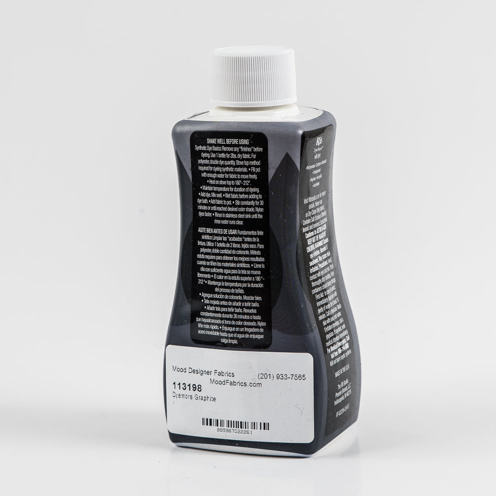 Rit DyeMore Synthetic Fiber Dye - Graphite - 7oz Bottle - Joann Fabrics