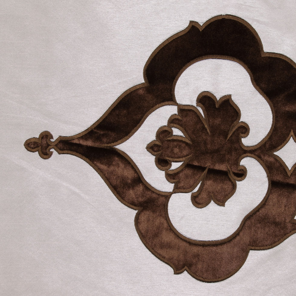 Brown/Cream Floral Velvet - Joann Fabrics