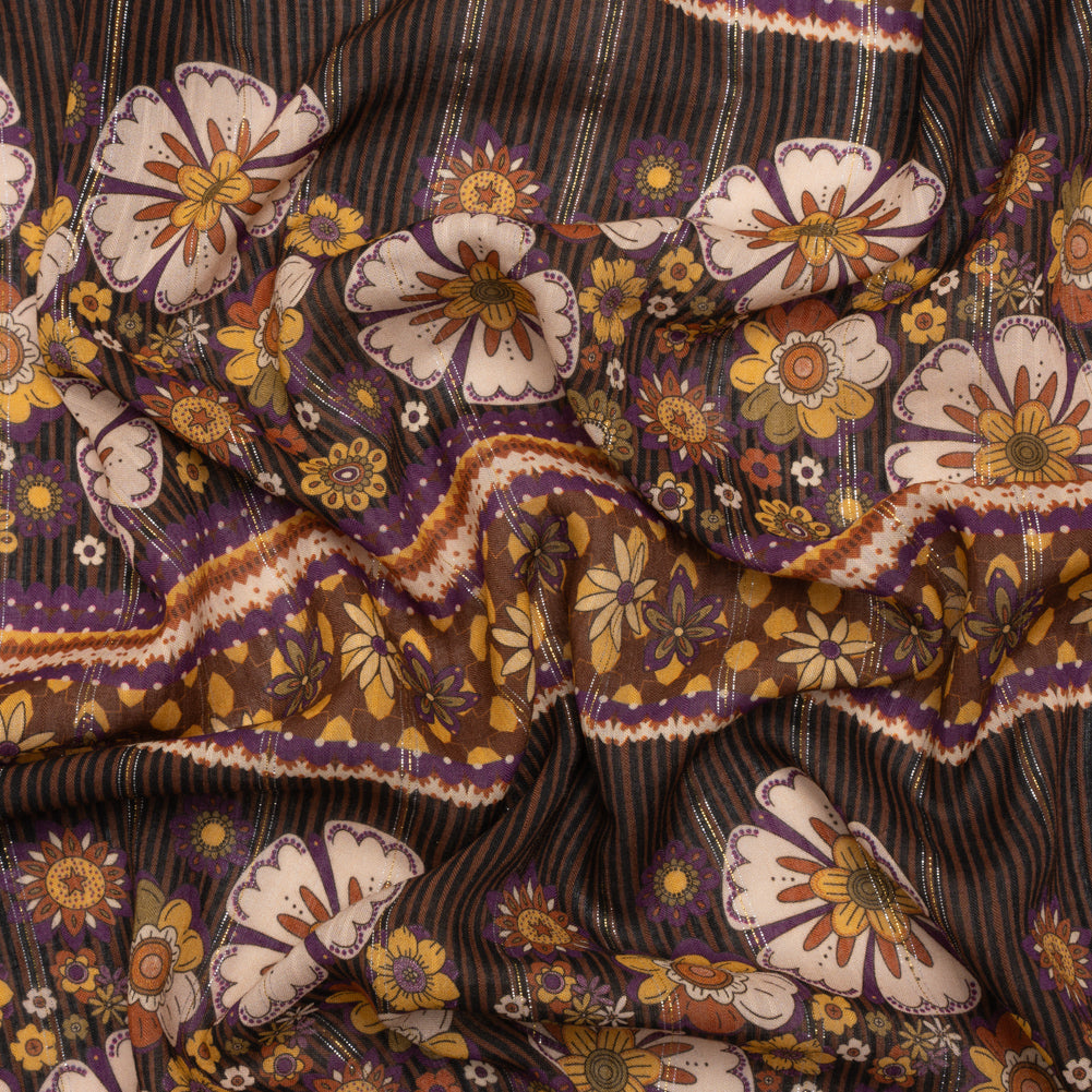 Mood Exclusive Brisk Garden Metallic Pinstriped Viscose Dobby - Joann Fabrics