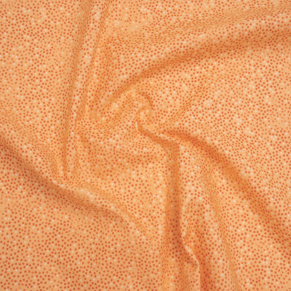 Printed Quilting Cotton by Patrick Lose for Northcott - Apricot Ditsy Dots - Tonal Trios Collection - Joann Fabrics