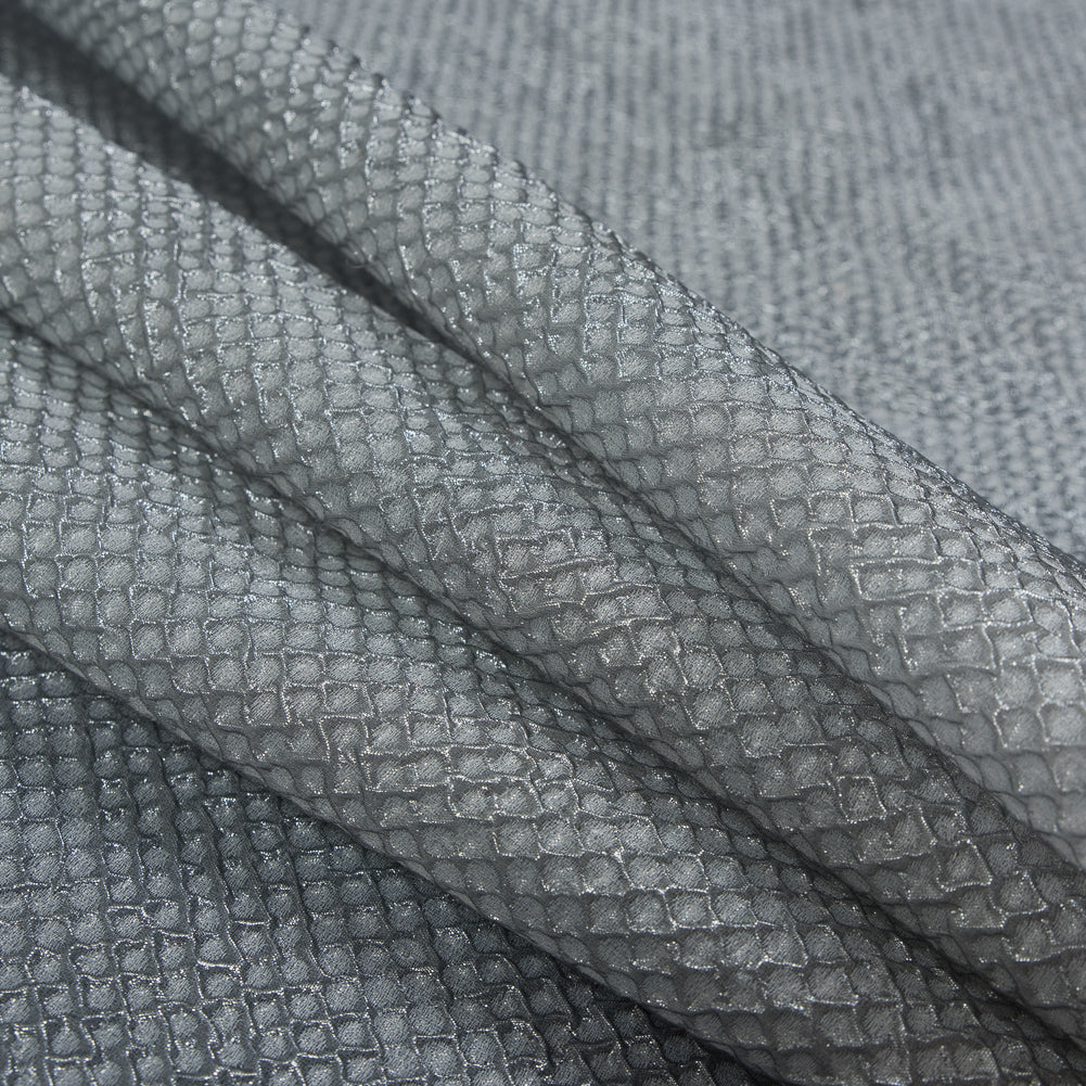 Marylin Metallic Transparent Gray Diamond Quilted Brocade - Joann Fabrics