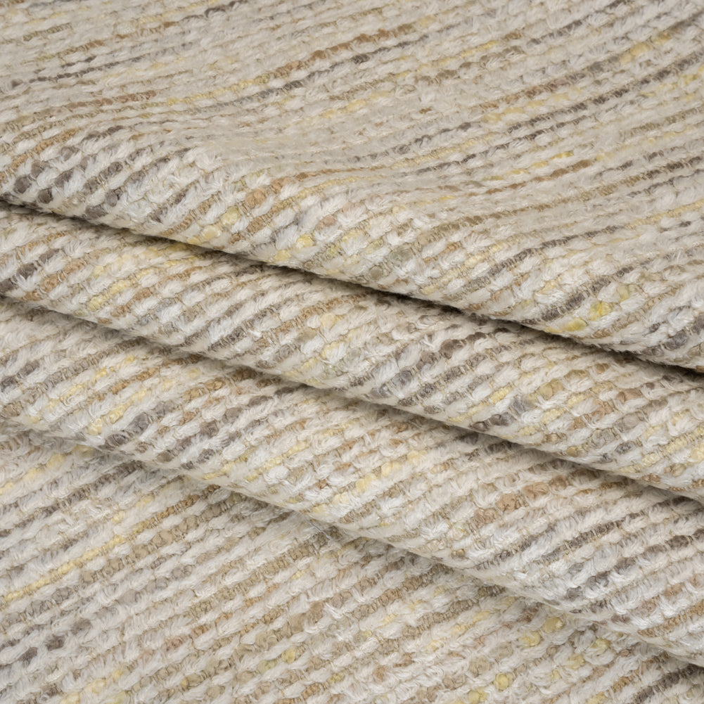 Recycled Olefin and Acrylic Upholstery Boucle and Chenille Tweed - Mist Stripes - Virginia Collection - Joann Fabrics
