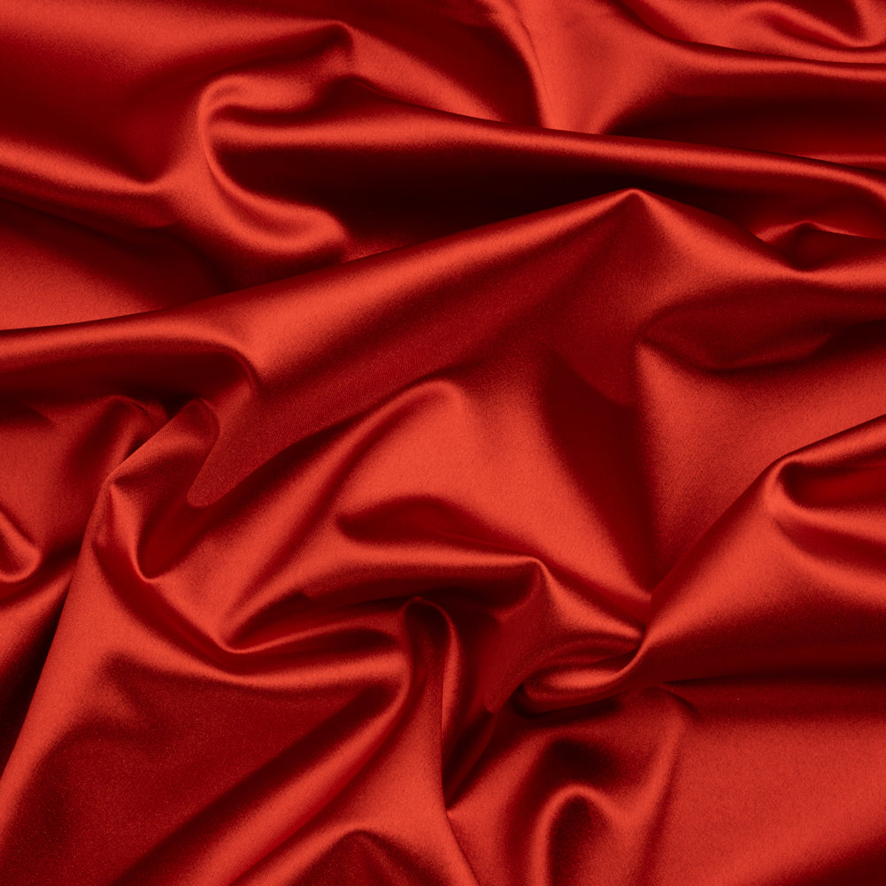 Stretch Satin Made in Italy - Ladybug with Black Backing - Premium Collection - Joann Fabrics
