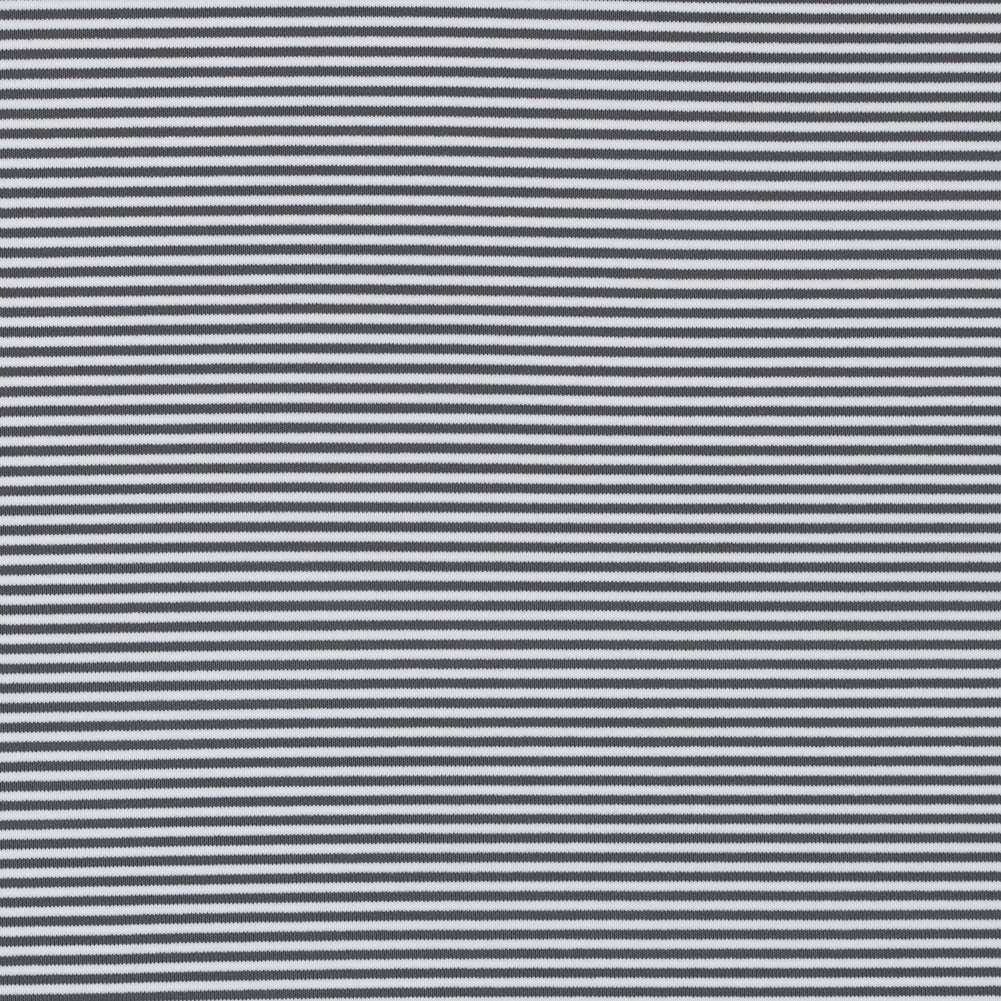 Gray and White Candy Striped Stretch Eclon Jersey - Joann Fabrics