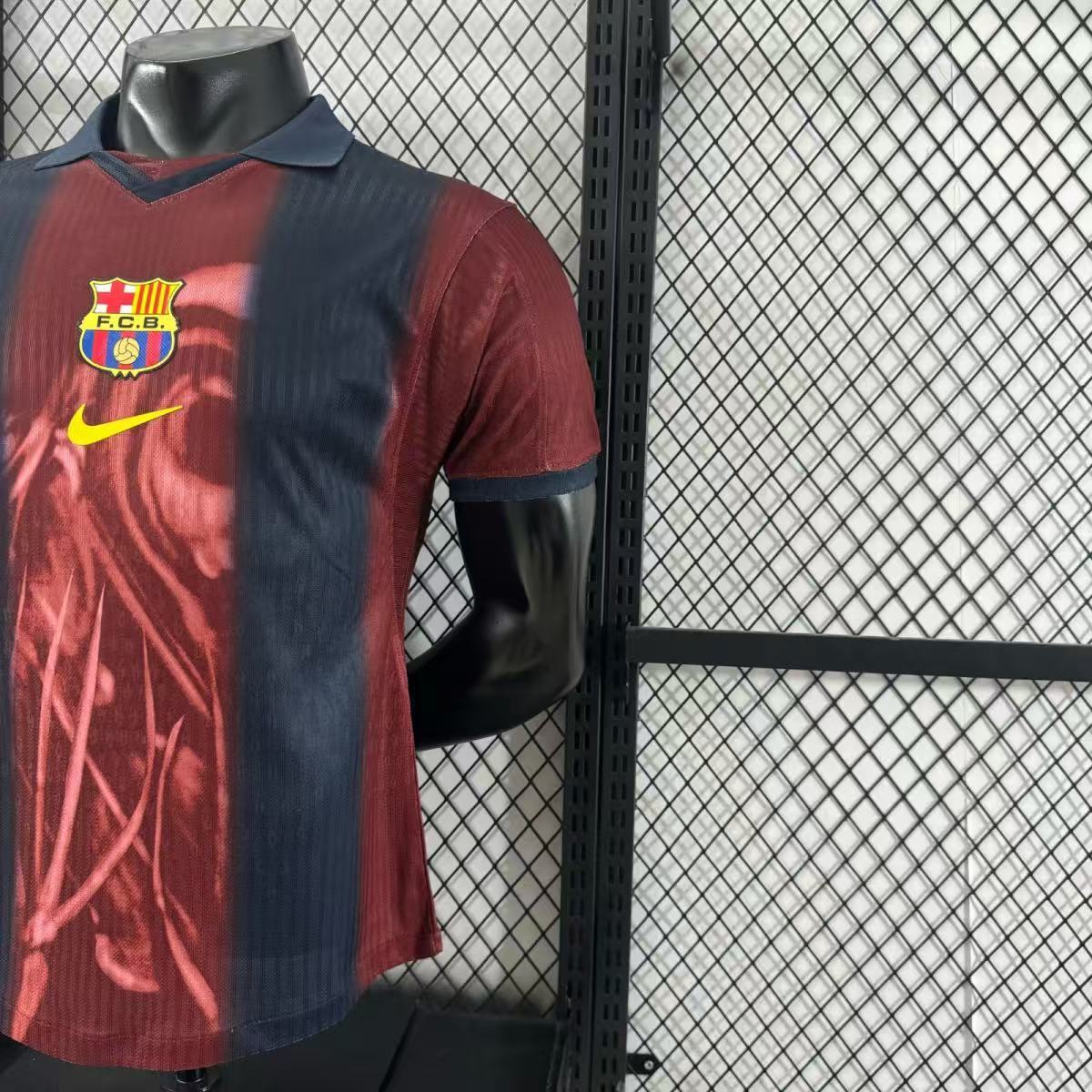 2024/2025 Player Version Barcelona x Travis Scott Collab Joint Retro Jersey 1:1 Thai Quality