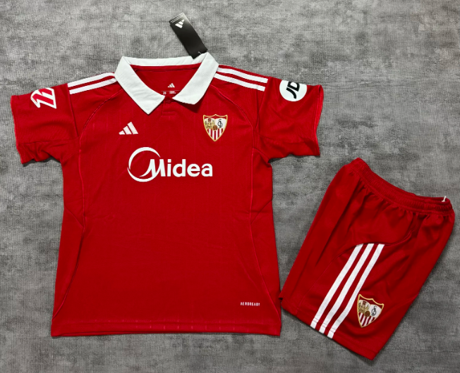 2025/2026 Sevilla Away Football Shirt 1:1 Thai Quality Kids Size
