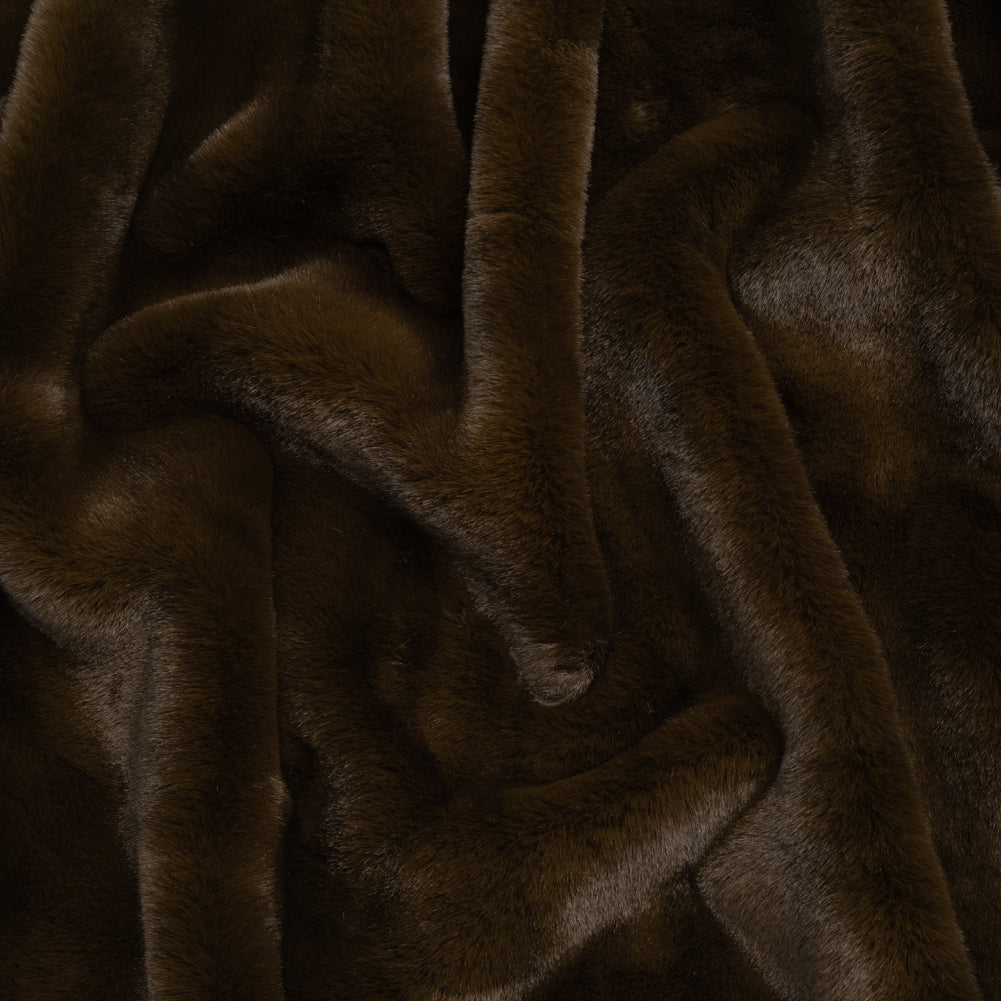 Plush Medium Pile Recycled Polyester Faux Fur - Chocolate Brown - Joann Fabrics