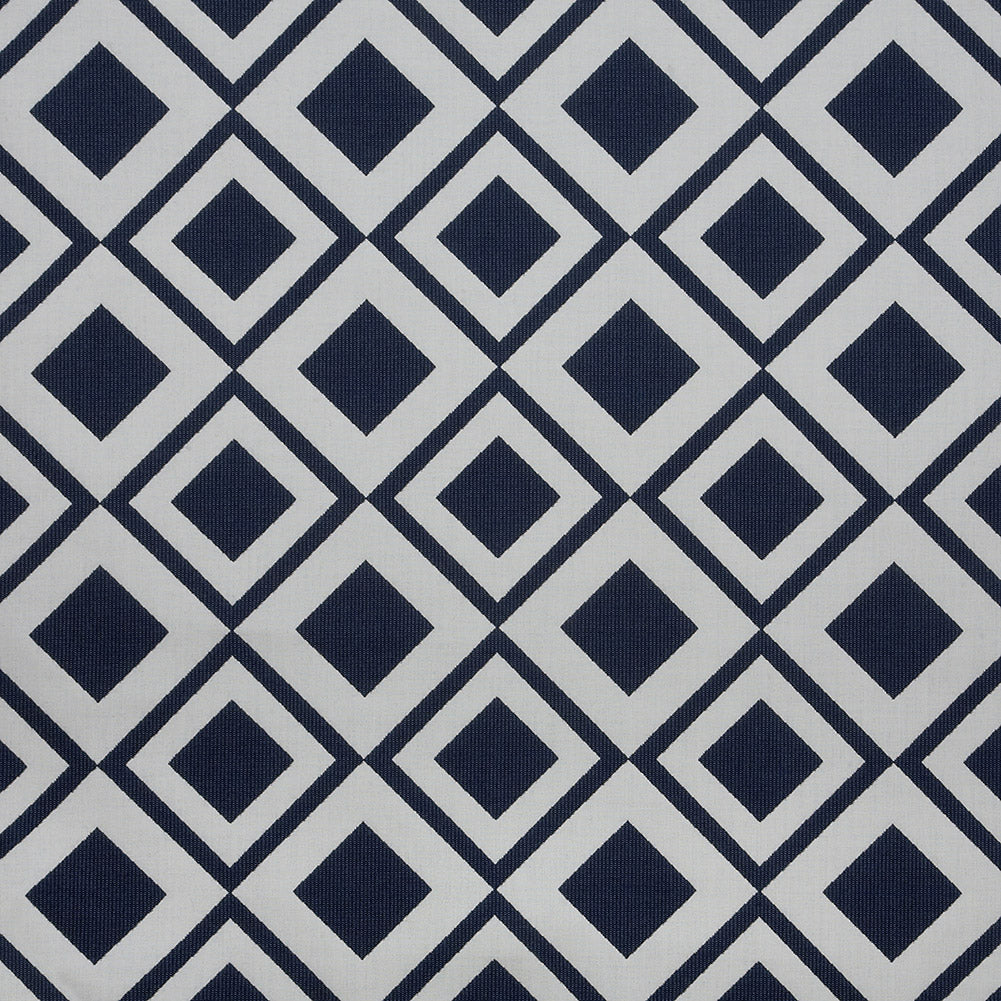 Fusion Savvy Geometric Jacquard by Sunbrella - Indigo - Joann Fabrics