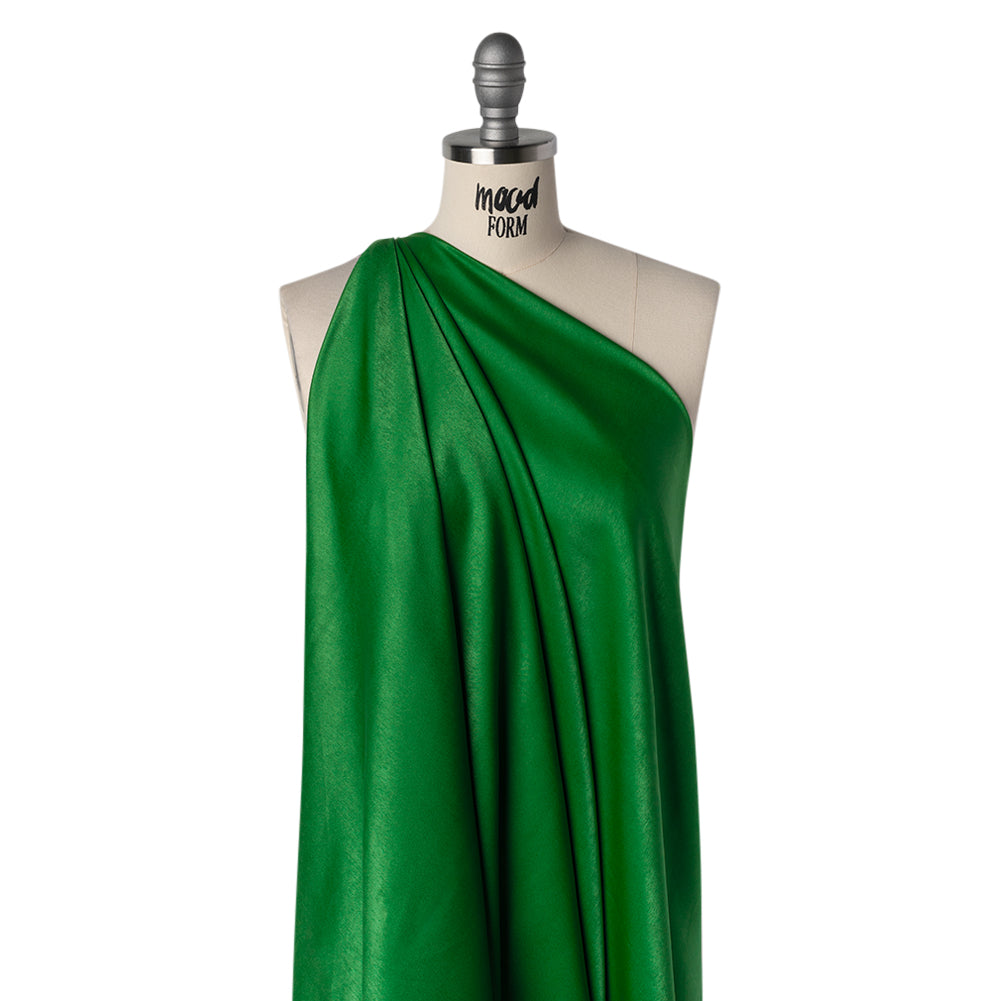 Polyester Crepe Back Satin - Kelly Green - Designer Deadstock - Joann Fabrics