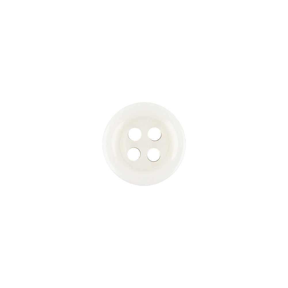 Milky White Tire Shaped Rim 4-Hole Plastic Button - 17L/10.5mm - Joann Fabrics