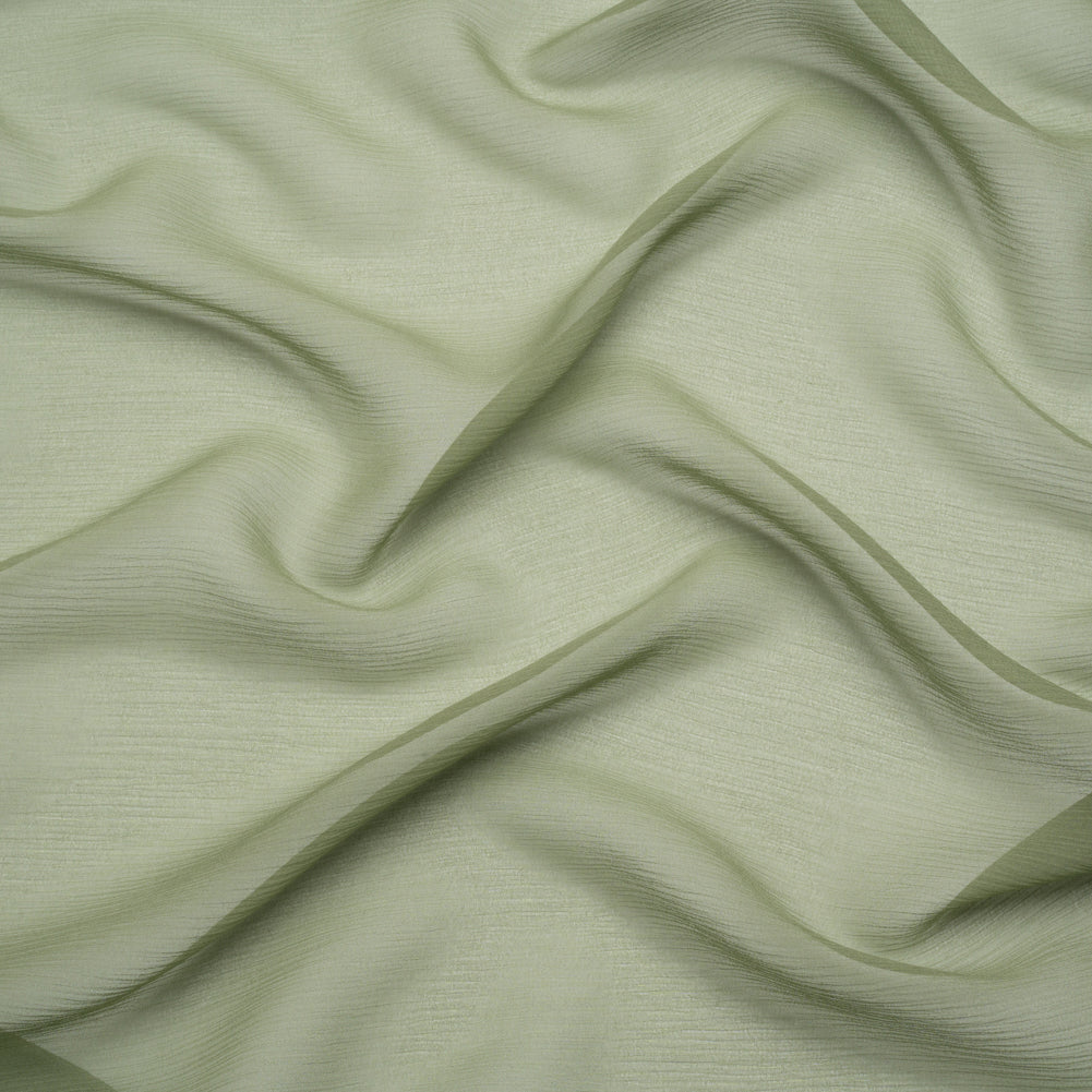 Crinkled Silk Chiffon - Oil Green - Premium Collection - Joann Fabrics