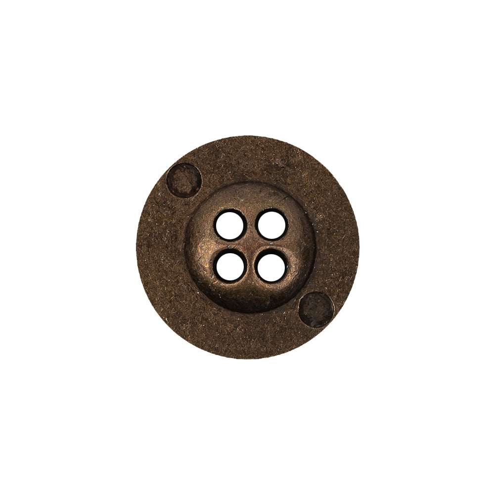 Italian Bronze Floral Metal Button - 30L/19mm - Joann Fabrics