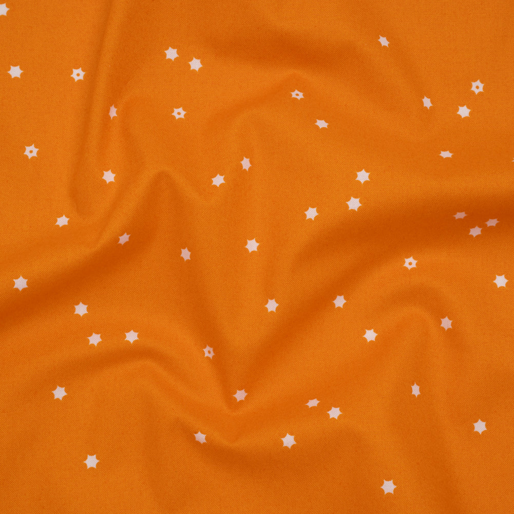 Printed Quilting Cotton by Ghazal Razavi for FIGO Studio - Orange Flowers - Seasons Basics Collection - Joann Fabrics