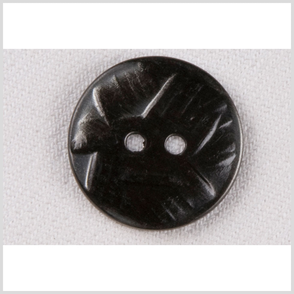 Metal 2-Hole Button - 28L/18mm - Gunmetal Abstract Carvings - Joann Fabrics