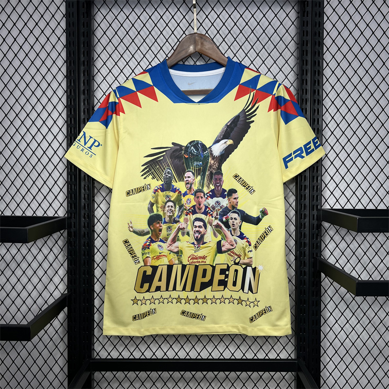 2024/2025 Club América Champions Yellow Commemorative Edition Jersey 1:1 Thai Quality