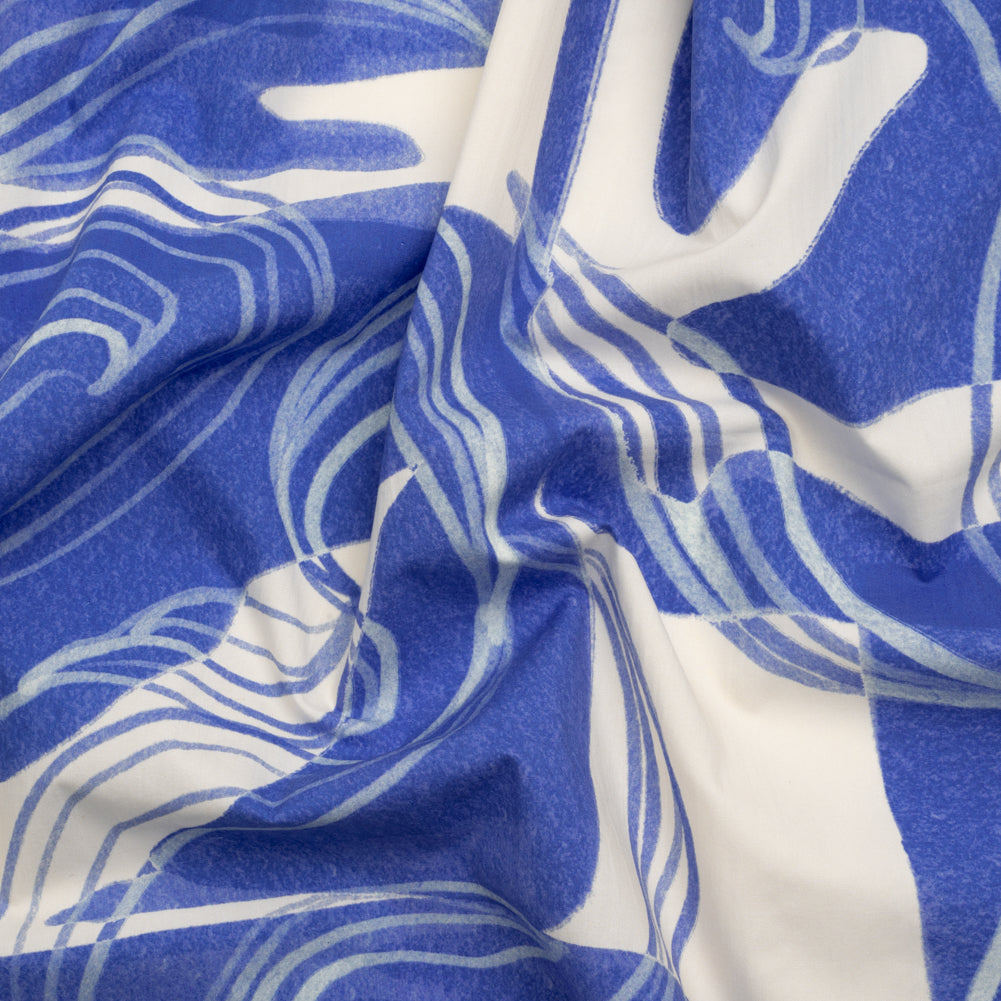 Mood Exclusive Blue Sky Circus Cotton Poplin - Joann Fabrics