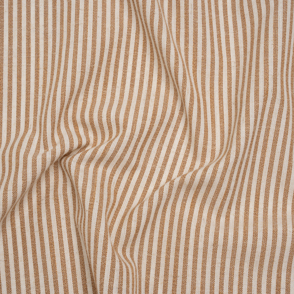 Recycled Polyester Blend Woven - Paprika Candy Stripes - British Imported - Joann Fabrics