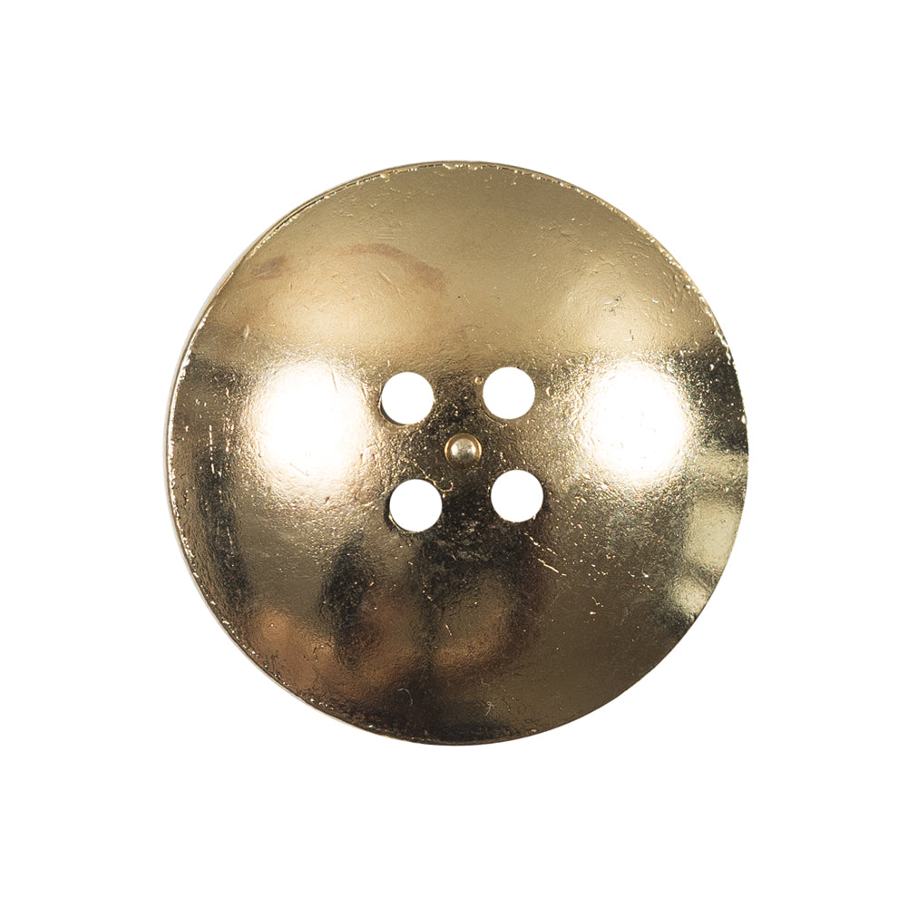 Italian Black and Gold Metal 4-Hole Button - 40L/25.5mm - Joann Fabrics