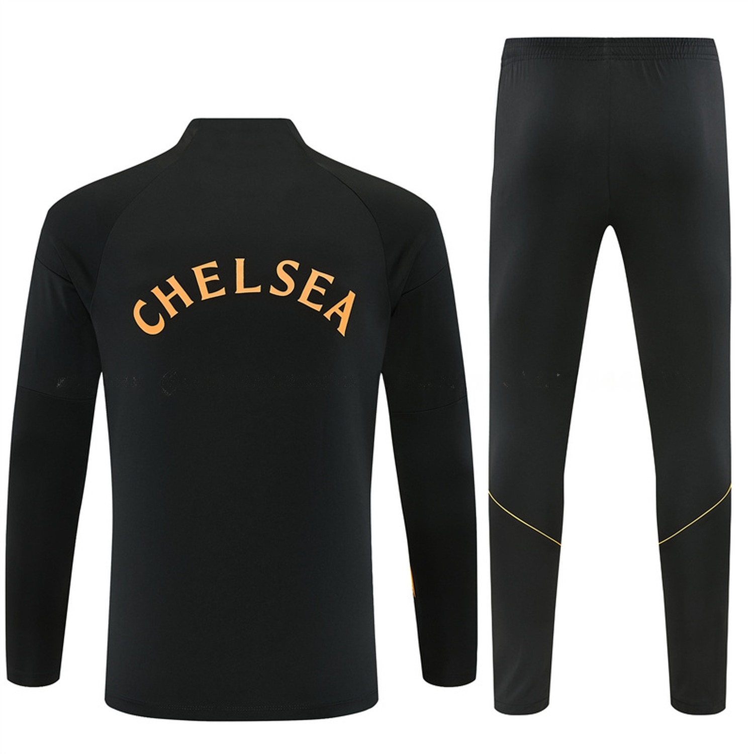 C.H.E.L.S.E.A 26-27 Kids Long Sleeve Training Set - Black Top & Black Pants - UnitedFutballJersey