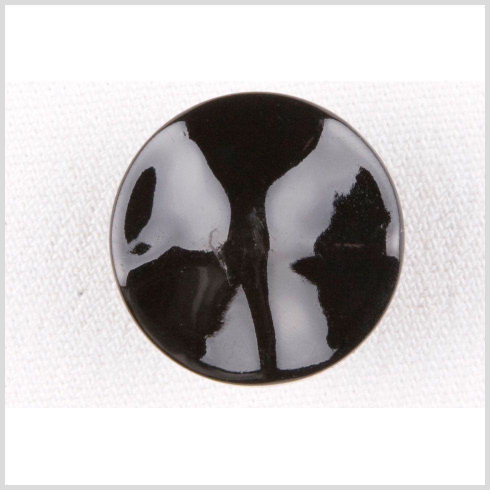 Plastic Shank Back Button - 28L/18mm - Shiny Black - Joann Fabrics