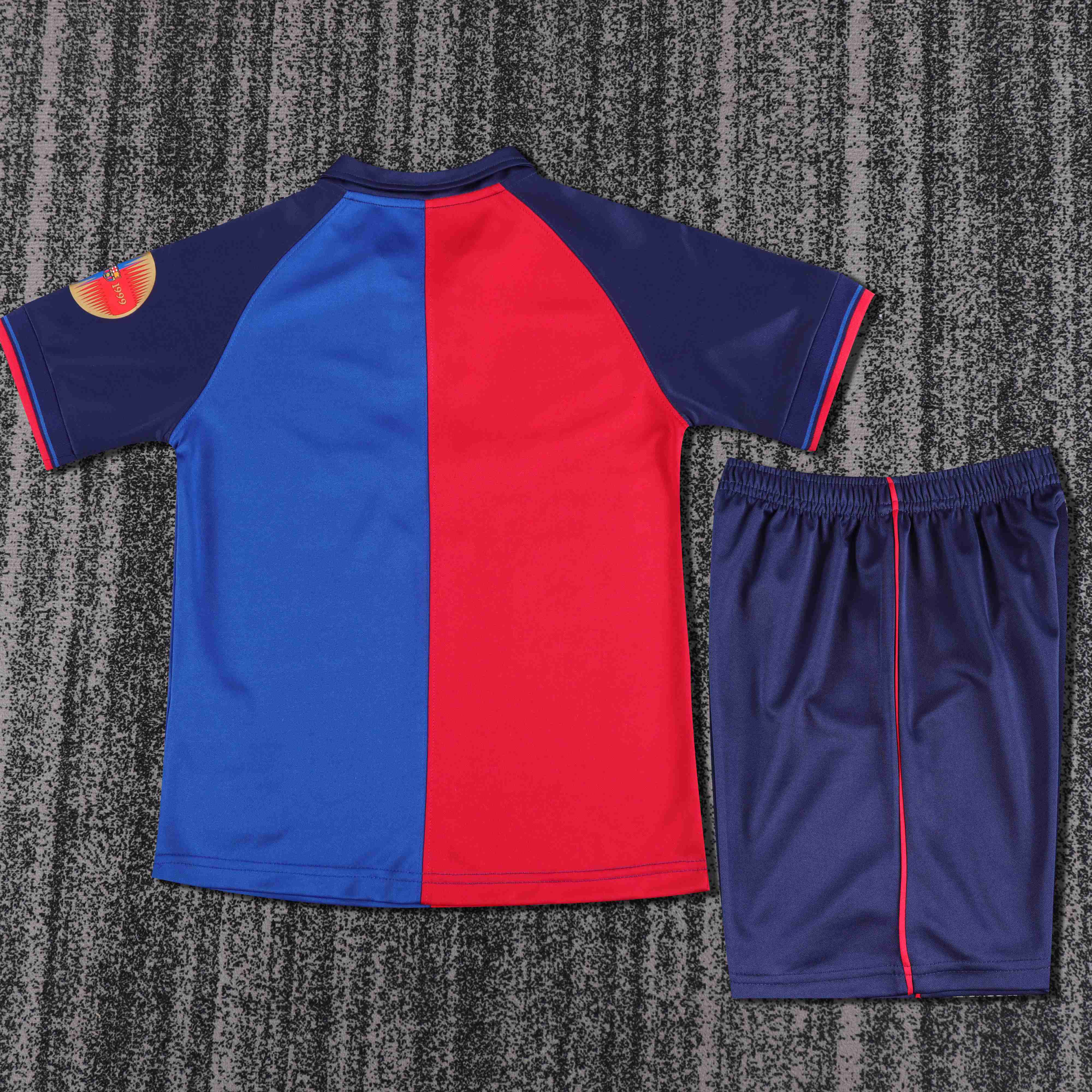 1899-1999 Retro Barcelona 100th Anniversary Version Home Football Shirt 1:1 Thai Quality Kids Size