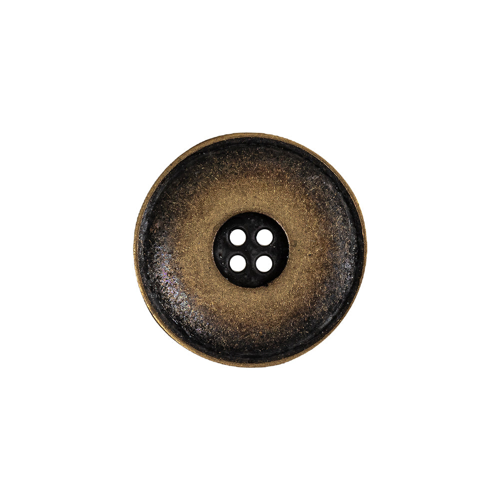 Weathered Brass Narrow Rim Low Convex 4-Hole Metal Button - 32L/20mm - Joann Fabrics