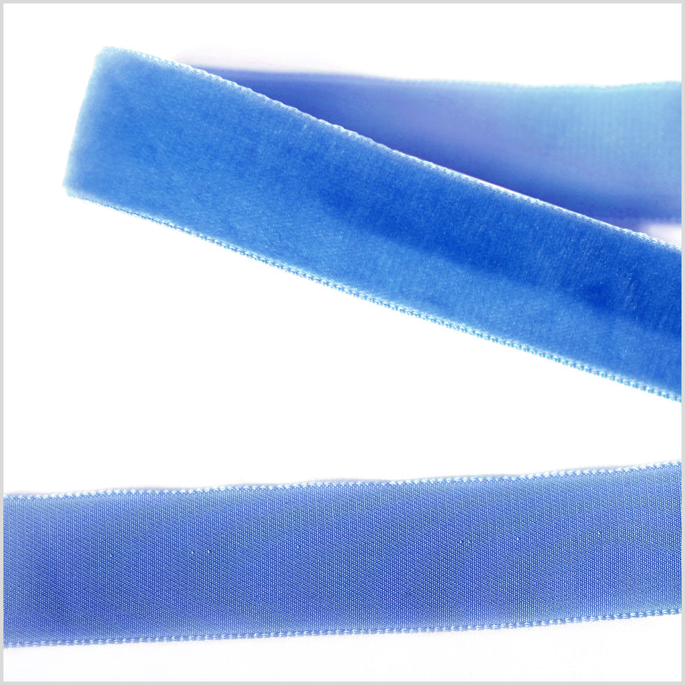 Single Faced Velvet Ribbon Made in Italy - 7/8