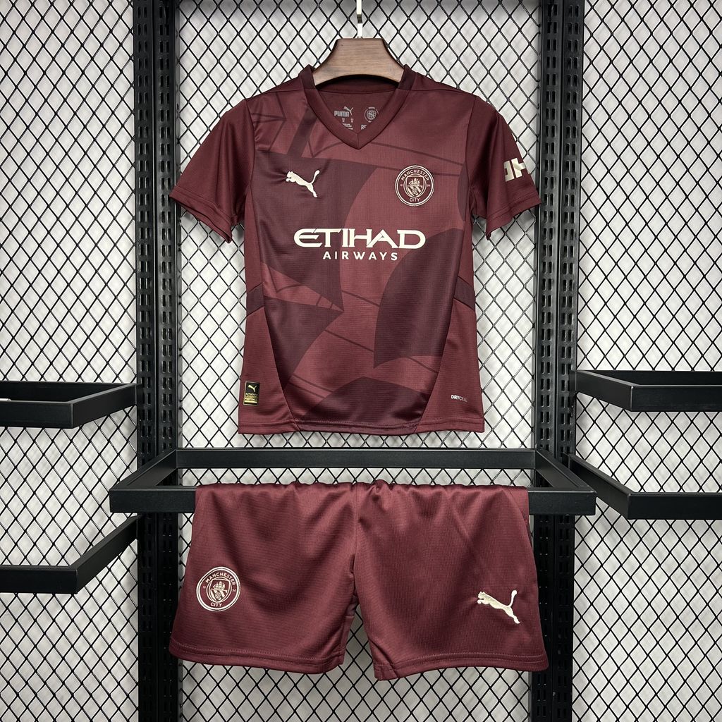 2024/2025 Manchester City Third Away Football Shirt 1:1 Thai Quality Kids Size