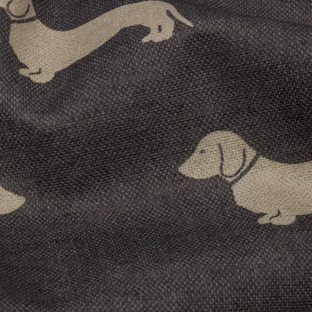 Cotton Canvas Print - Smoke Dachshunds - British Imported - Joann Fabrics