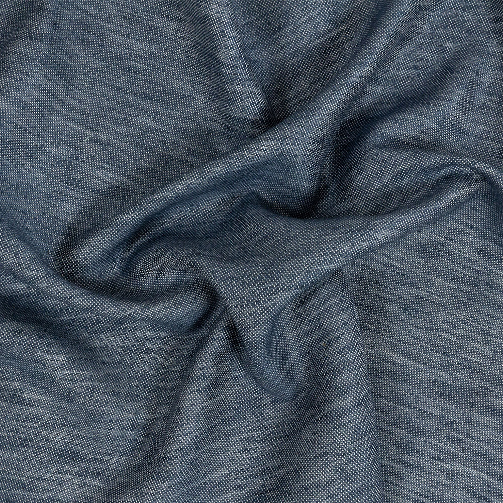 Cotton, Tencel and Linen Blended Woven - Heathered Indigo - Toledo Collection - Joann Fabrics
