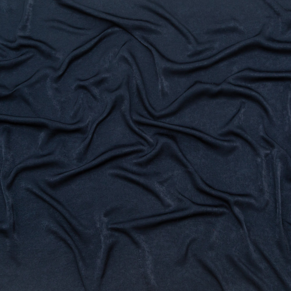 Italian Navy Hammered Polyester Charmeuse - Joann Fabrics