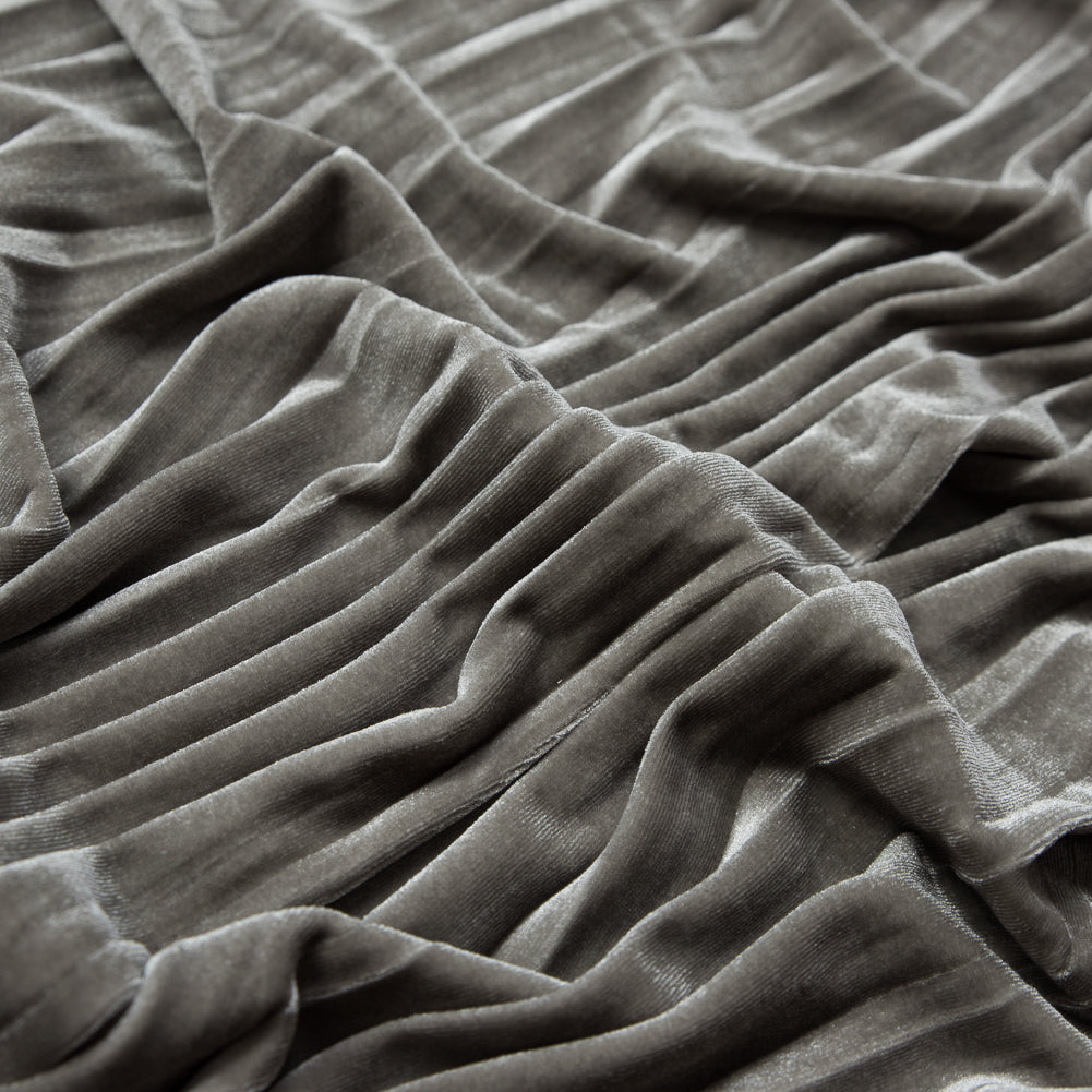 Pleated Velour - Gray Violet - Tver Collection - Joann Fabrics