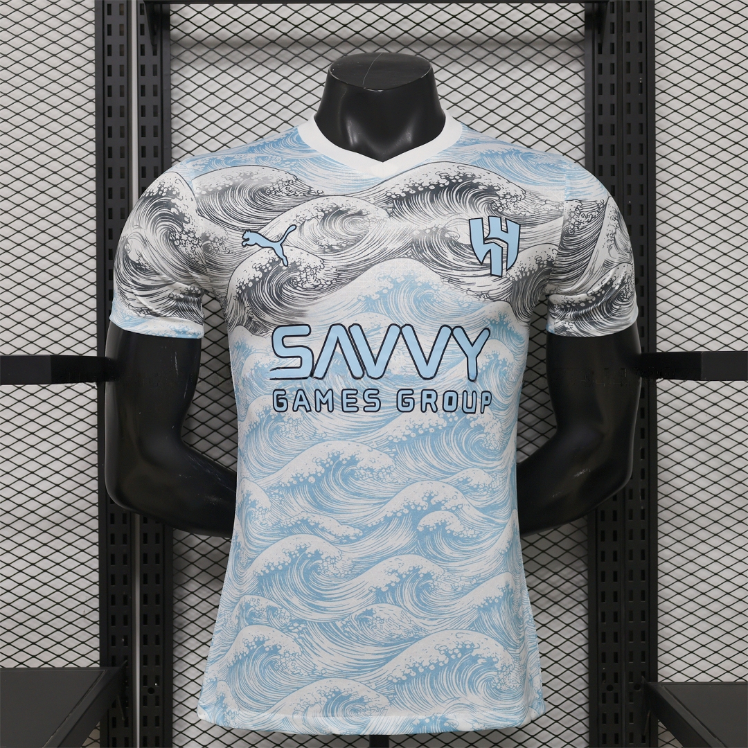 Al Hilal Riyadh Crescent 25-26 Blue Grey Special Jersey - Player Version - UnitedFutballJersey