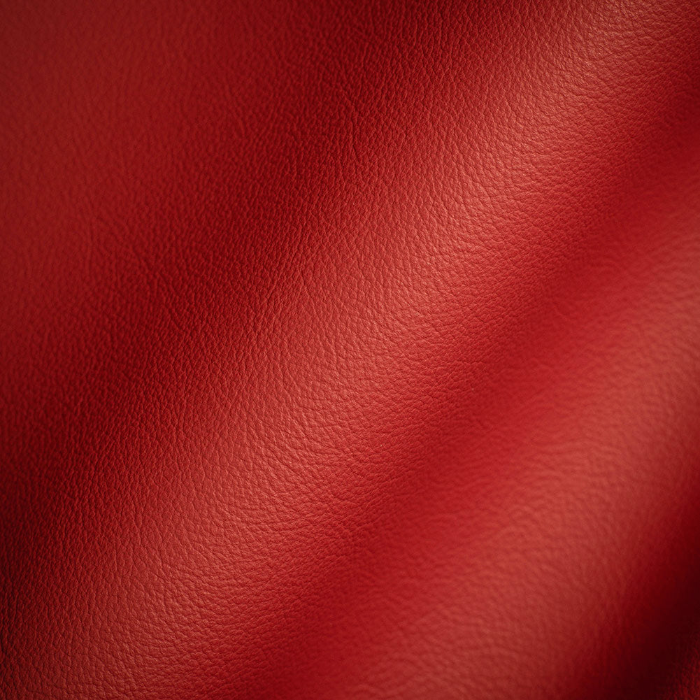 Port Italian Fire Engine Red Top Grain Performance Cow Leather Hide with Protective Finish - Joann Fabrics