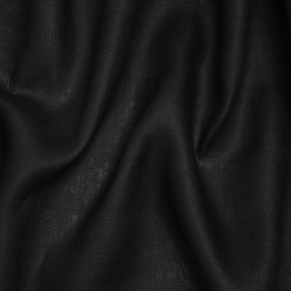 Medium Weight Linen Woven - Black - Famous Australian Designer Deadstock - Joann Fabrics
