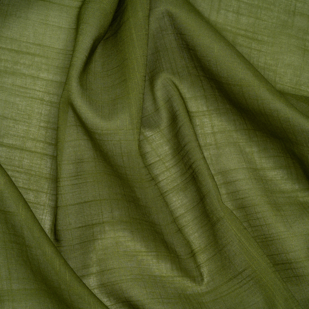 Textured Cotton Voile - Herb Green - Famous Australian Designer Deadstock - Joann Fabrics