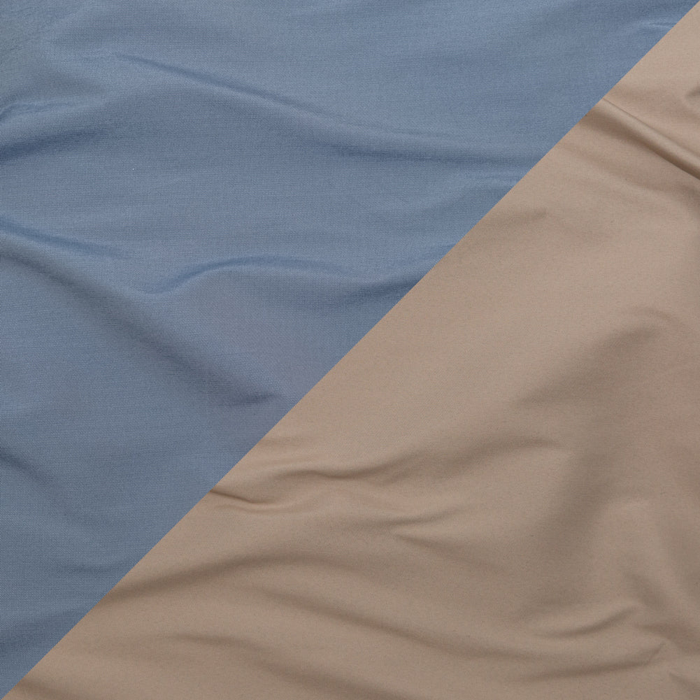 Bering Sea and Simply Taupe Reversible Polyester Taffeta - Joann Fabrics