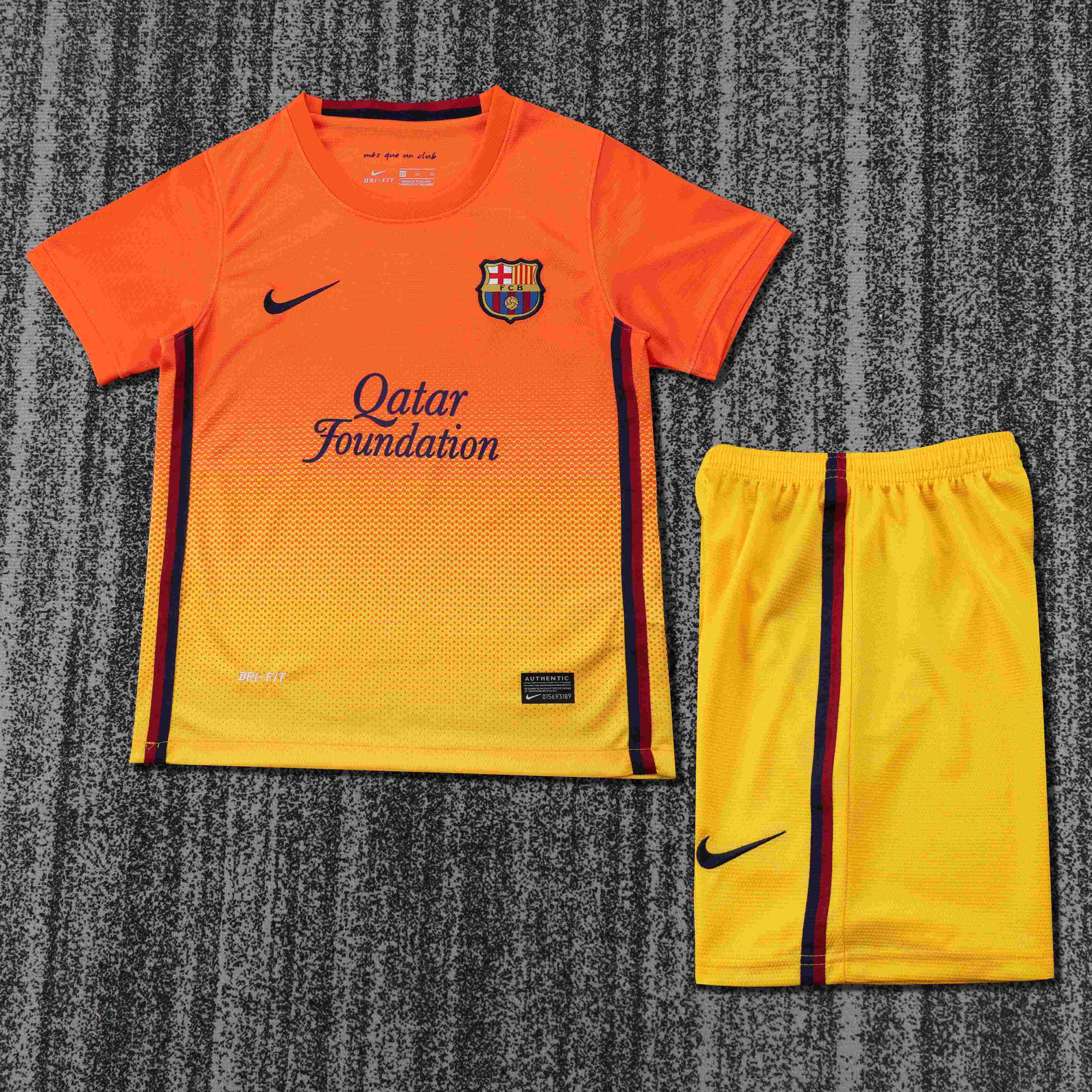 2012/2013 Retro Barcelona Away Football Shirt 1:1 Thai Quality Kids Size