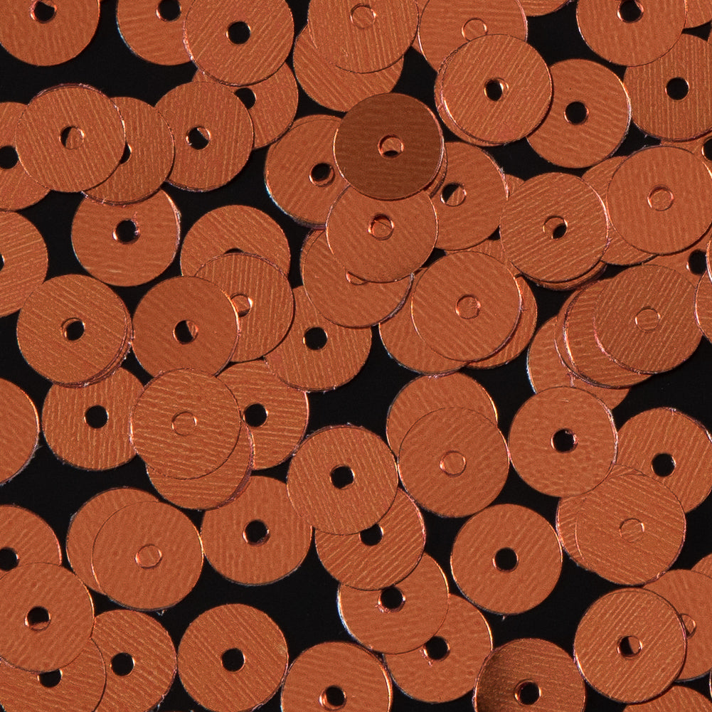 Bag of Pumpkin Color Loose Sequins with Silver Back - 6mm - Joann Fabrics