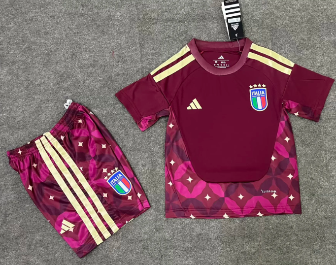 2026 Italy Goalkeeper Football Jersey  1:1 Thai Quality Kids Size