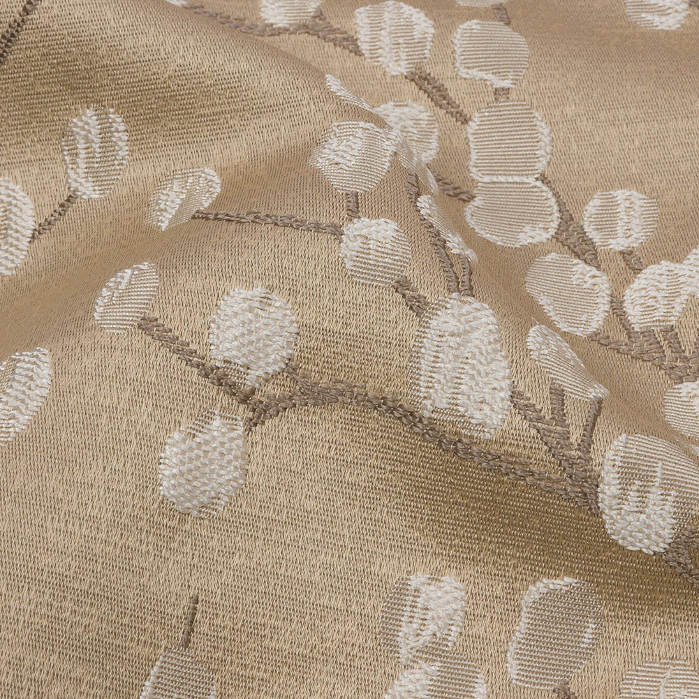 Drapery Jacquard - Caramel Prairie Willow - British Imported - Joann Fabrics