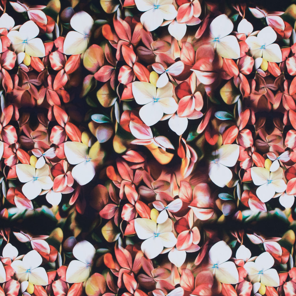 Warm Floral Caye UV Protective Compression Swimwear Tricot with Aloe Vera Microcapsules - Joann Fabrics