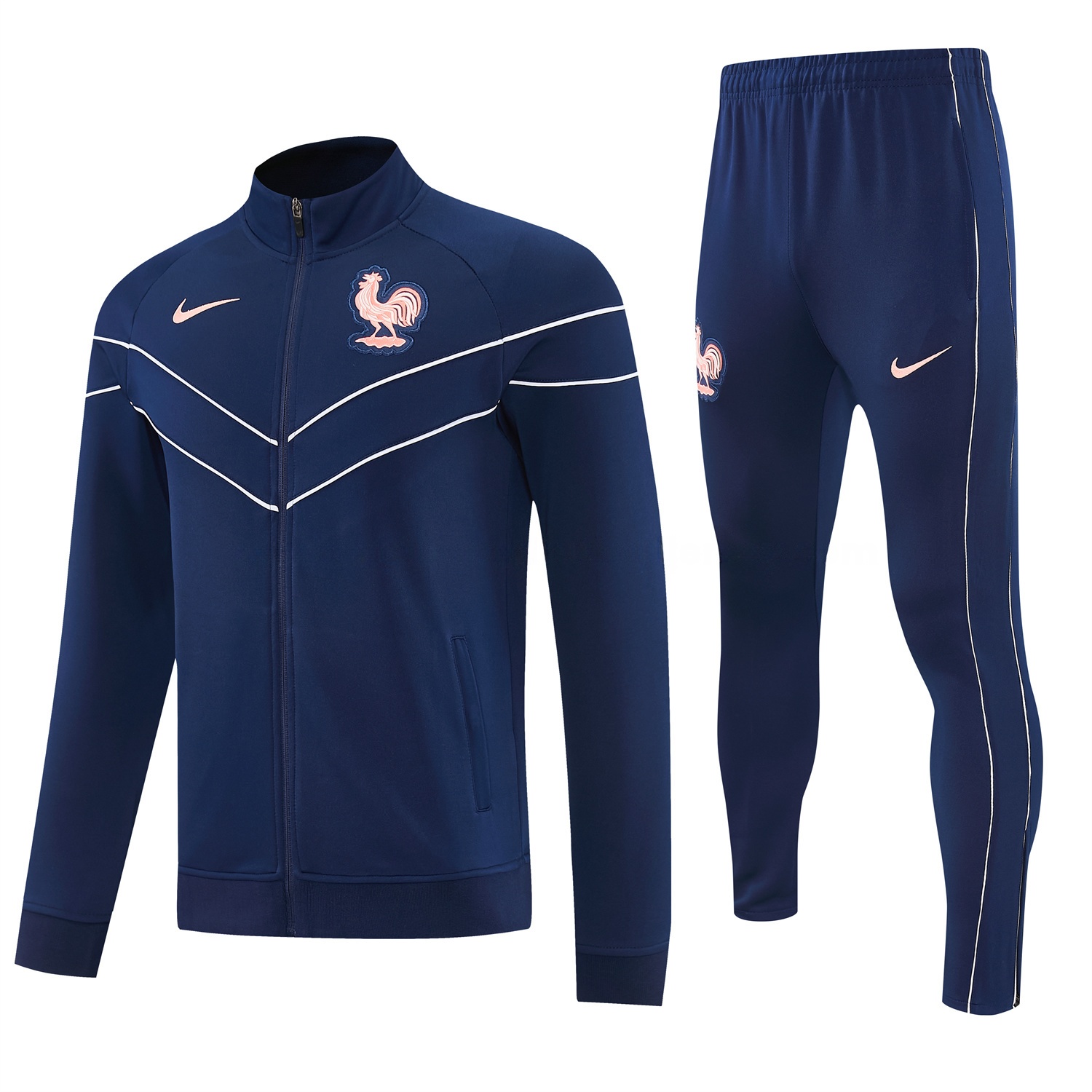 France 2026 Jacket Training Tracksuit - Dark Blue Jackets & Pants - UnitedFutballJersey